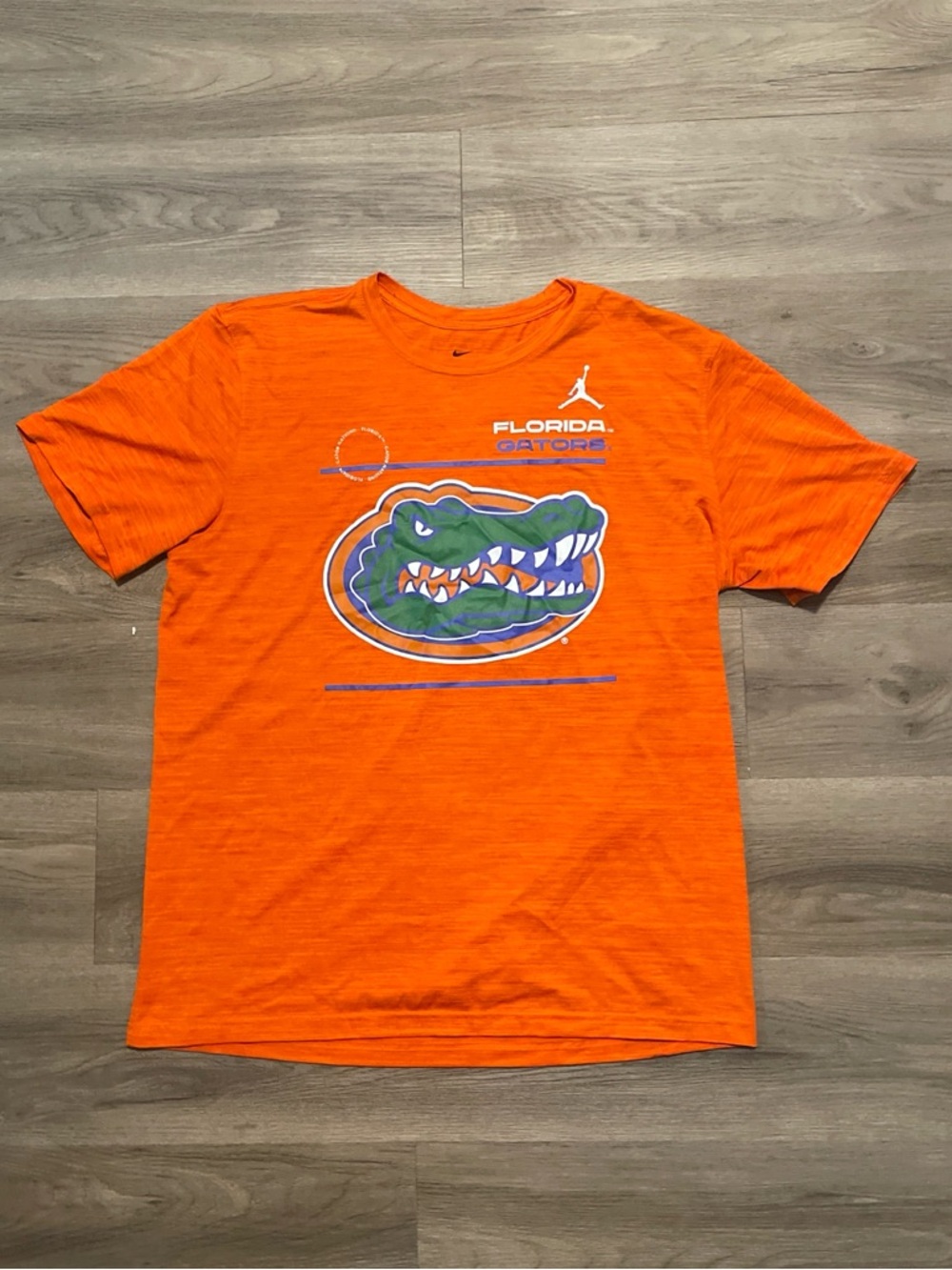 Nike Dri-FIT Orange Logo Performance Tee